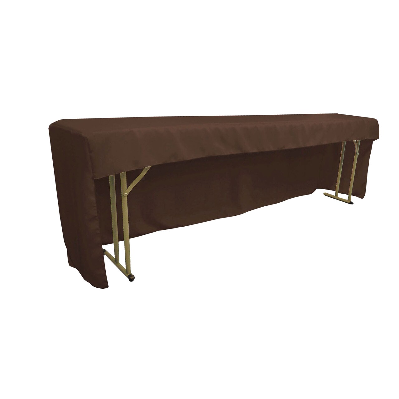 Fitted Rectangular Tablecloth 96" x 18" Polyester Poplin Open Back